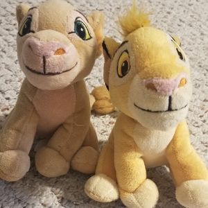 Disney Plush Pair- Simba and Nala